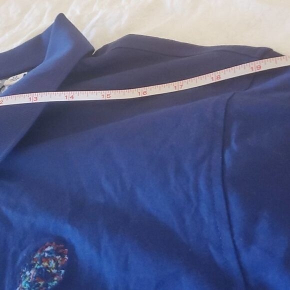 Robert Graham Stone Trail Logo Short Sleeve Navy Sz. XL Polo Golf Shirt - Picture 13 of 16